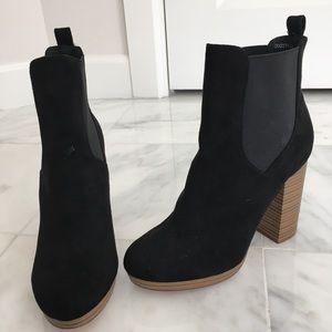 Forever 21 Black Heeled Booties